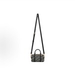 DIOR Groove 16 nano Detachable and adjustable shoulder strap zipper Oblique monogram single-shoulder crossbody handbag Mini Women\'s blue and black